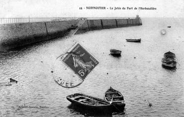 Iconographie - La jetée du port de l'Herbaudière