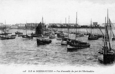 Iconographie - Vue d'ensemble du port de l'Herbaudière
