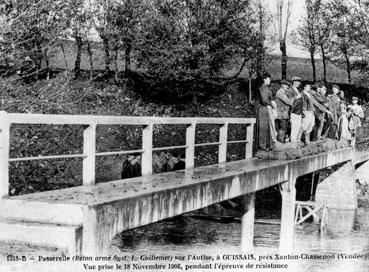 Iconographie - Passerelle de Guissais pendant l'épreuve de résistance