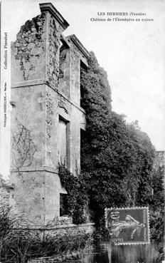 Iconographie - Château de l'Etenduère en ruines