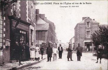 Iconographie - Place de l'Eglise et rue de la Barre