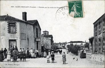 Iconographie - L'entrée par la route de Pouzauges