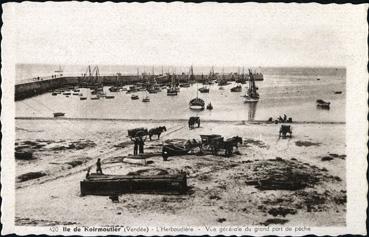 Iconographie - L'Herbaudière - Vue générale du grand port de pêche