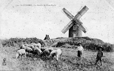 Iconographie - St Lunaire - Le moulin de Plate-Roche