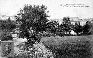 Iconographie - Vue prise de la route du Petit-Bourg