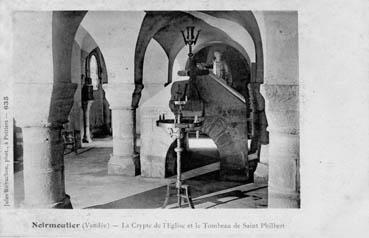 Iconographie - La crypte et le tombeau de Saint Philbert