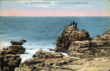 Iconographie - Les rochers sur la côte du Puits de l'Enfer