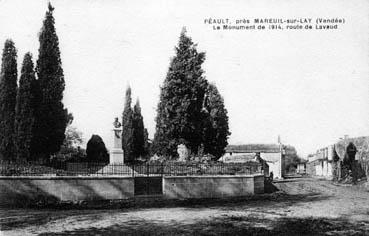 Iconographie - Le monument de 1914, route de Lavaud