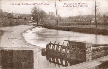 Iconographie - Pensionnat St-Gabriel - Les chutes d'eau à Chaussac