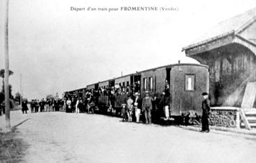 Iconographie - Départ du train pour Fromentine aux Quatre Moulins