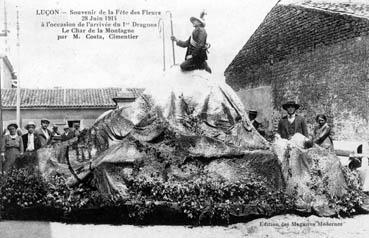 Iconographie - Souvenir de la Fête des Fleurs - Le char de la montagne