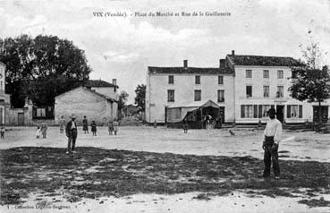 Iconographie - Place du marché et rue de la Guilleterie