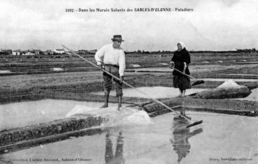 Iconographie - Dans les marais salants des Sables-d'Olonne - Paludiers