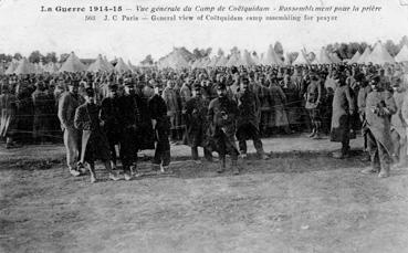 Iconographie - La guerre 1914-1915 - Vue générale du camp de Coëtquidam