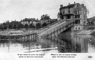 Iconographie - Ce qui reste du pont de Lagny