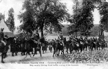 Iconographie - La Grande Guerre 1914 - Cavalerie Belge