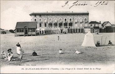 Iconographie - La plage et le Grand Hôtel de la Plage