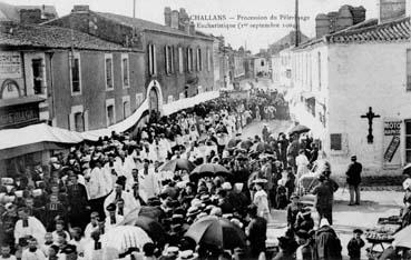 Iconographie - Procession du pèlerinage eucharistique (1er septembre 1904)