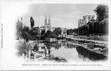 Iconographie - L'église Saint-André et le donjon du château