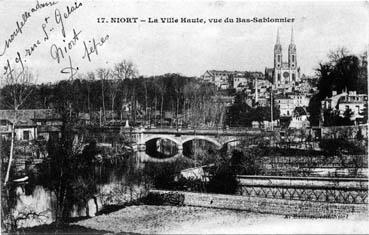 Iconographie - La Ville Haute, vue du Bas-Sablonnier