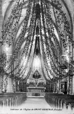 Iconographie - Intérieur de l'église de Saint-Gervais