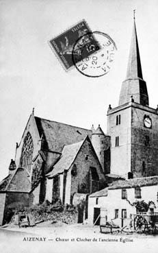 Iconographie - Choeur et clocher de l'ancienne église
