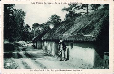 Iconographie - Bourrine de la Davière, près Notre-Dame-de-Monts