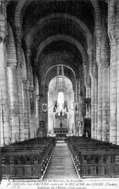 Iconographie - Intérieur de l'église (style roman)