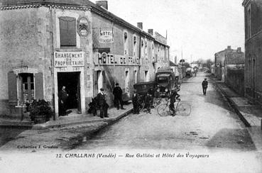 Iconographie - Rue Galliéni et Hôtel des Voyageurs