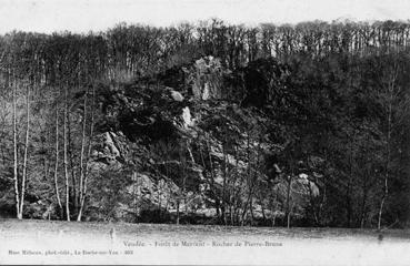 Iconographie - Forêt de Mervent - Rocher de Pierre-Brune