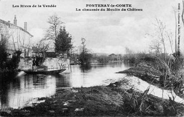 Iconographie - La chaussée du moulin du Château