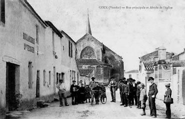 Iconographie - Entrée dans le bourg par la gare