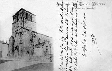 Iconographie - Souvenir du Bocage Vendéen - Eglise des Herbiers