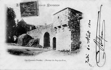 Iconographie - Souvenir du Bocage Vendéen - Ruines du Puy du Fou