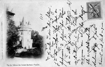 Iconographie - Vue du château des Roches-Baritaud