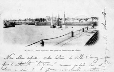 Iconographie - Port Joinville. Vue prise du quai brise-lames