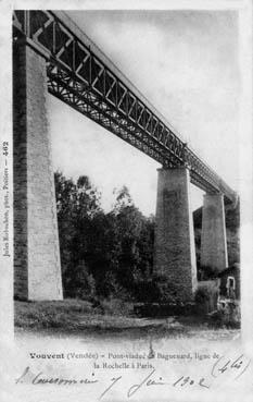 Iconographie - Pont-viaduc de Baguenard, ligne La Rochelle-Paris