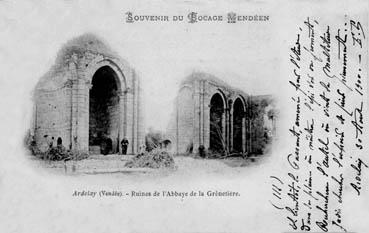 Iconographie - Souvenir du Bocage Vendéen - Ruines de l'abbaye de la Grénetière