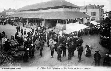 Iconographie - Les halles un jour de marché