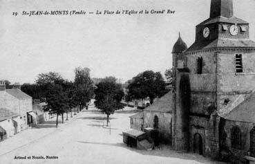 Iconographie - La place de l'église et la Grand'Rue