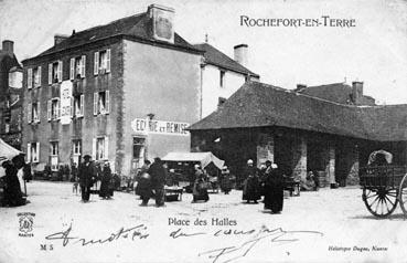 Iconographie - Rochefort en Terre - Place des Halles