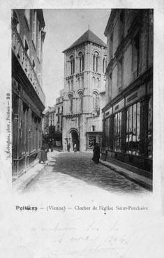 Iconographie - Poitier - Clocher de l'église Saint-Porchaire
