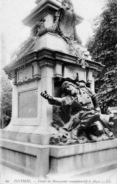 Iconographie - Détail du monument commémoratif de 1870