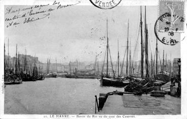 Iconographie - Le Havre - Bassin du Roi vu du quai des Carènes