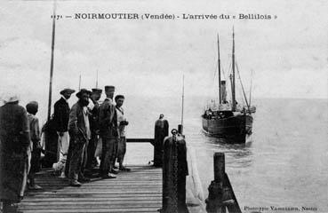 Iconographie - L'arrivée du "Bellilois"