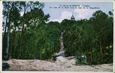 Iconographie - Un coin de la forêt avec la tour de la Chapellenie