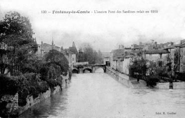 Iconographie - L'ancien pont des Sardines refait en 1910