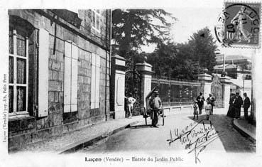 Iconographie - Entrée du Jardin Public