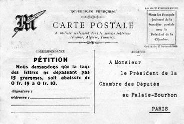 Iconographie - La taxe postale en Europe - Verso
