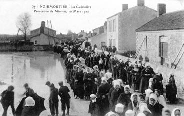 Iconographie - Procession de Mission le 10 mars 1912